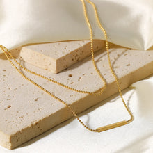 Load image into Gallery viewer, DAINTY BAR NECKLACE