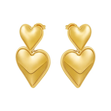 Load image into Gallery viewer, HEART DROP EARRINGS