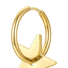 Load image into Gallery viewer, STAR DANGLE HOOP - Katie Rae Collection