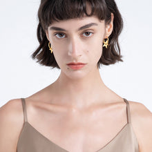 Load image into Gallery viewer, STAR DANGLE HOOP - Katie Rae Collection