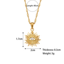 Load image into Gallery viewer, LULU EVIL EYE NECKLACE - Katie Rae Collection