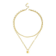 Load image into Gallery viewer, DOUBLE LOCK NECKLACE - Katie Rae Collection