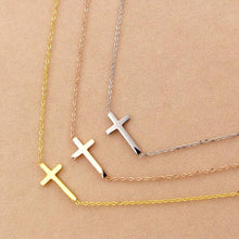 Load image into Gallery viewer, DAINTY CROSS NECKLACE
