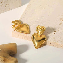 Load image into Gallery viewer, HEART DROP EARRINGS - Katie Rae Collection
