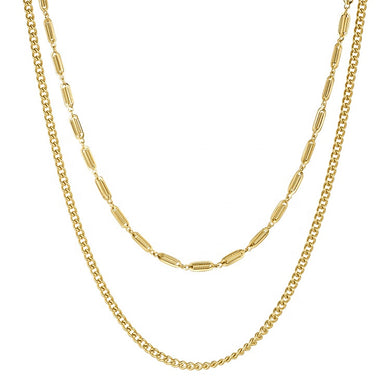 JANE DOUBLE CHAIN - Katie Rae Collection