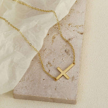 Load image into Gallery viewer, DAINTY CROSS NECKLACE
