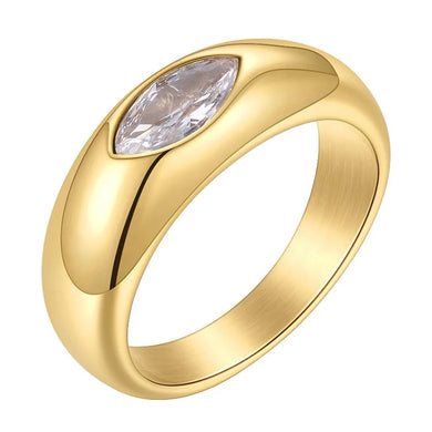 KIRA RING - Gold Ring - 18k Gold - Katie Rae Collection
