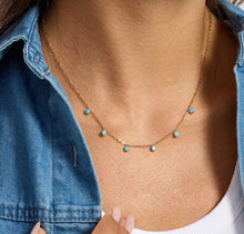 Load image into Gallery viewer, SANTORINI TURQUOISE NECKLACE
