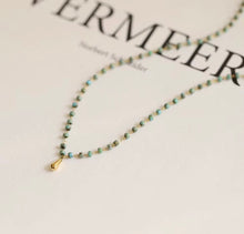 Load image into Gallery viewer, TURQUOISE DROP NECKLACE
