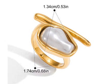 Load image into Gallery viewer, MONACO PEARL RING

