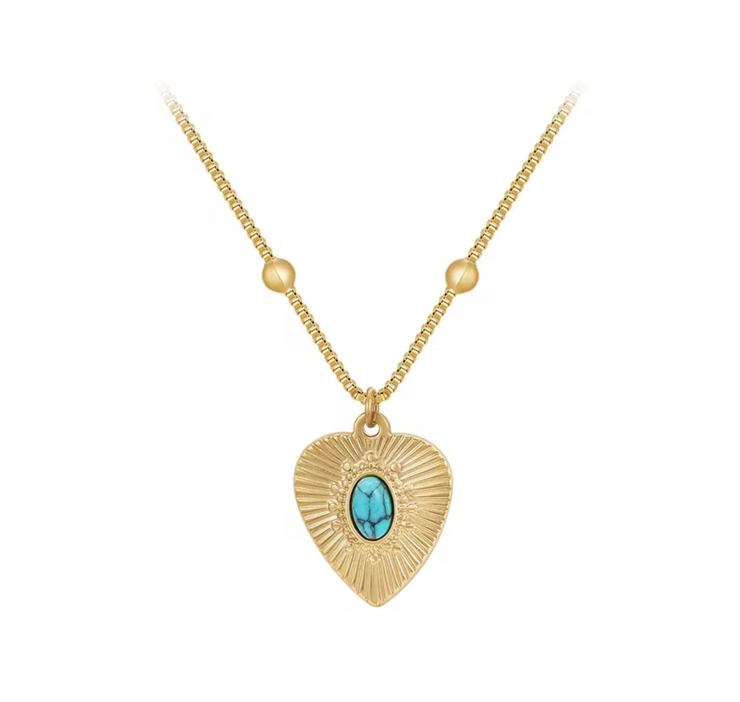 VINTAGE TURQUOISE HEART