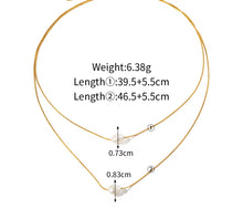 Load image into Gallery viewer, DOUBLE PEARL NECKLACE
