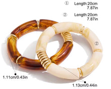 Load image into Gallery viewer, ZULU ACRILYC BRACELET STACK
