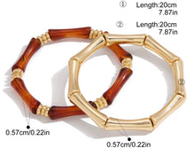 Load image into Gallery viewer, GIANA ACRYLIC  BRACELET STACK
