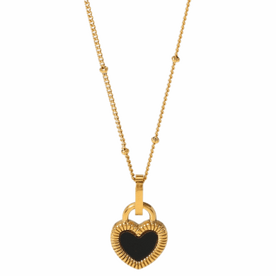 REVERSABLE HEART NECKLACE