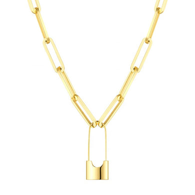 PARIS LOCK NECKLACE - Katie Rae Collection