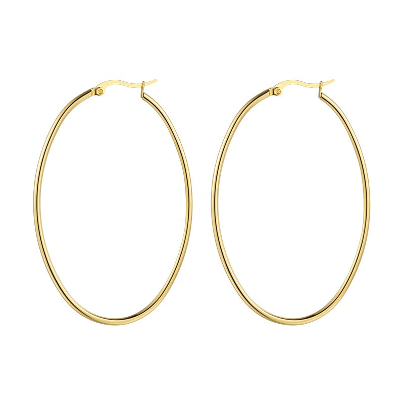 OVAL LANA HOOP - Katie Rae Collection