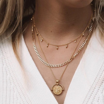 Beautiful angel pendant necklace. Perfect for layering or featured on its own. 18k gold plated Tarnish/water resistant 18